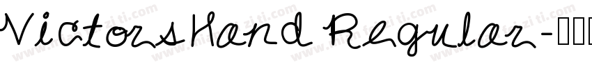 VictorsHand Regular字体转换